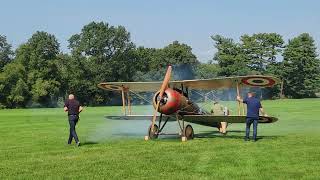 flight of Nieuport 28, America's oldest fighter airplane