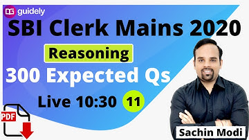 SBI Clerk Mains 2020 | Machine Input Output Reasoning Tricks New Pattern | Puzzle by Sachin Modi Sir
