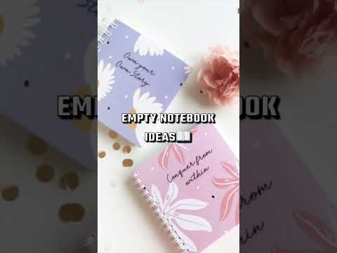 EMPTY NOTEBOOK IDEAS✏