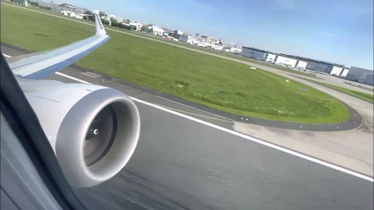 Ryanair Boeing B7378200 Max EIIGV Brand New Aircraft take off Runway
