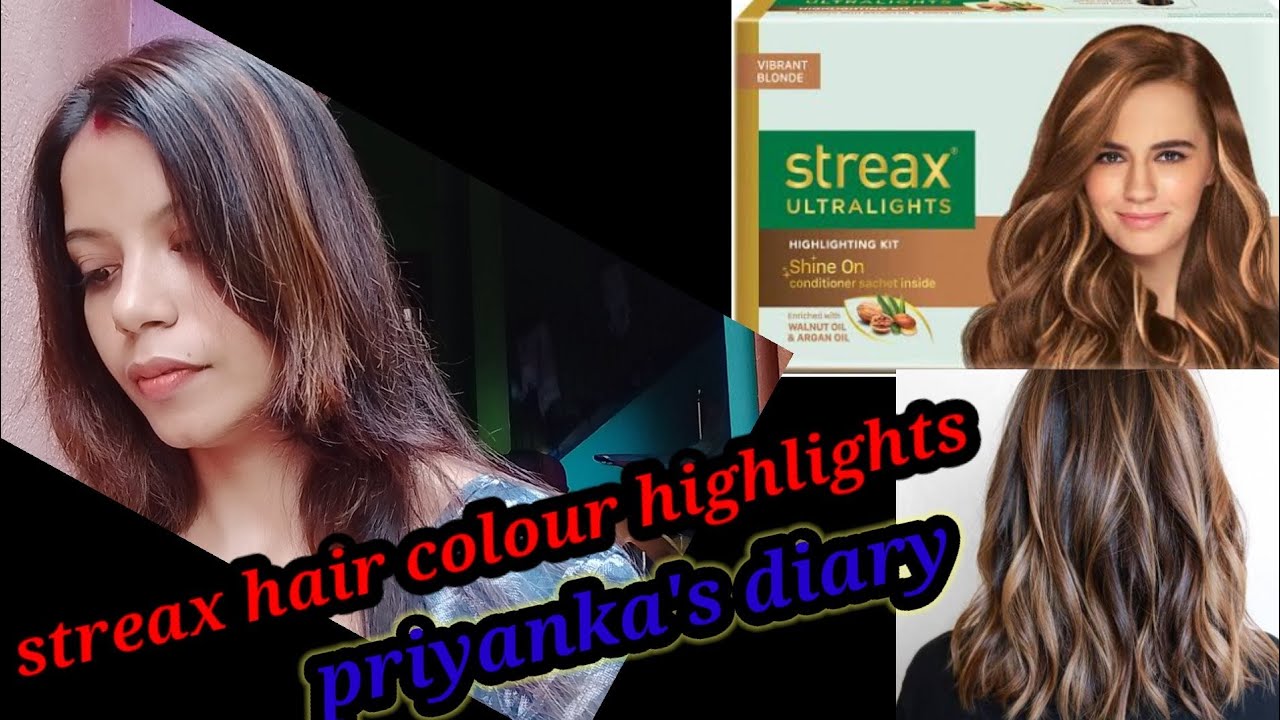 Streax hair highlights at home. Ghar par hair highlight kaise kare