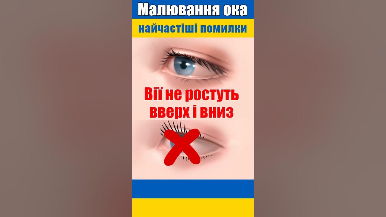 Як малювати око? Помилки в малюванні 10 - YouTube