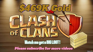Clash of Clans | BIG LOOT 469K Gold 496K Elixir and 2K Dark Elixir | #gaming #games #clashofclans