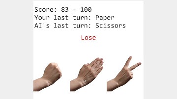 Rock Paper Scissors 100 - 129 against AI