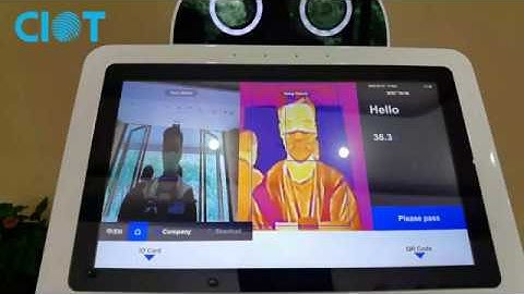 Thermal imaging concierge robot video-Guardforce AI