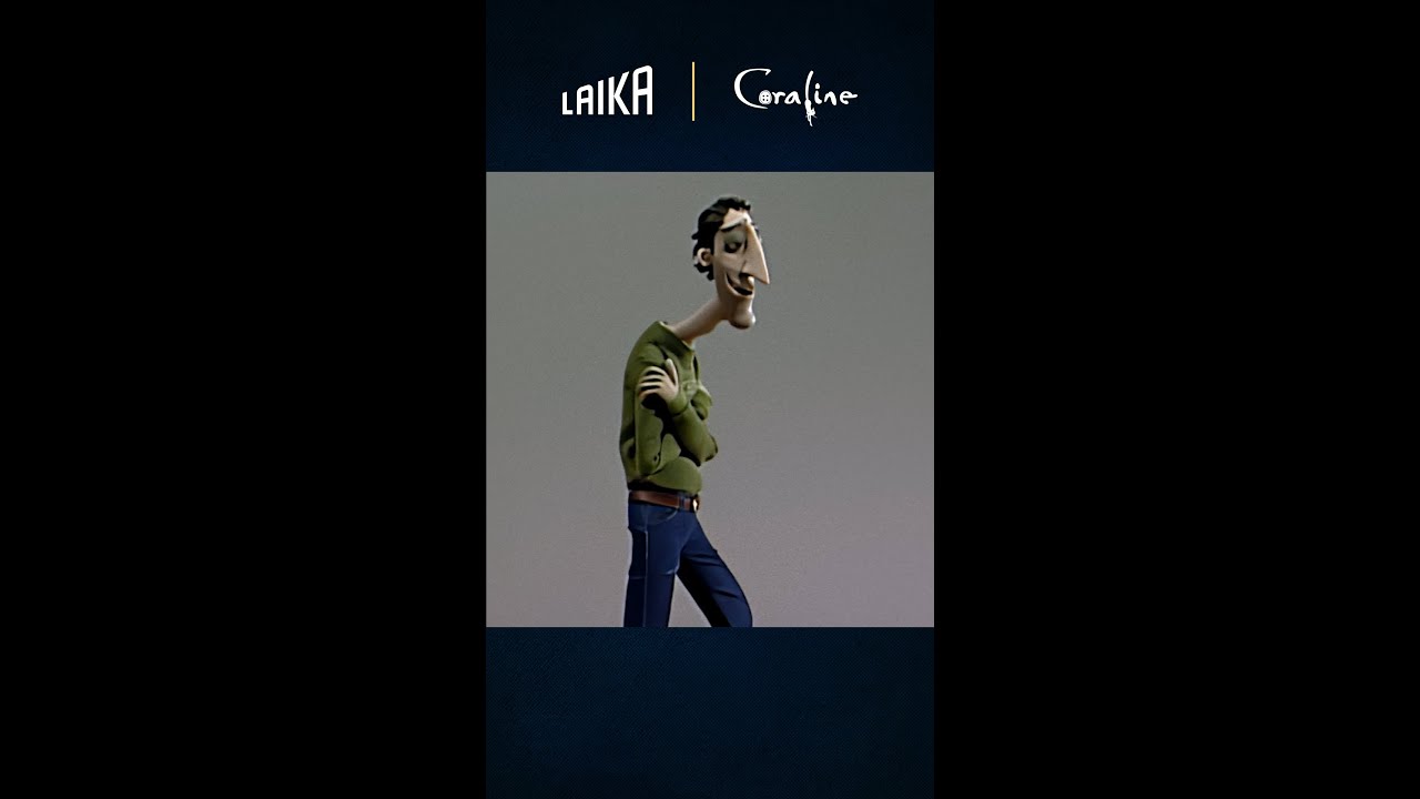 Testing #Coraline’s father in this early #wip #animation test. #stopmotion #laikastudios #shorts