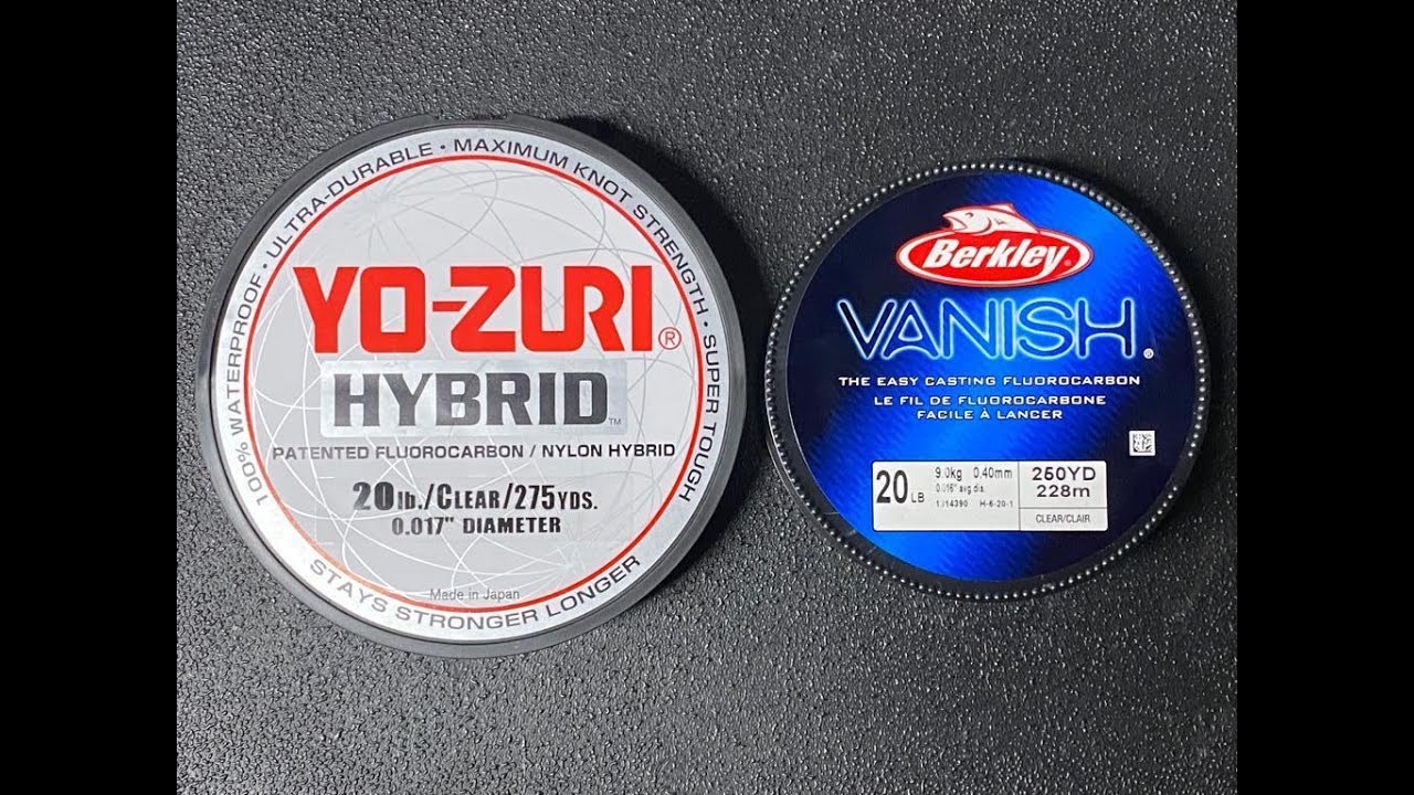 Berkley Fluorocarbon vs YoZuri Hybrid Monofilament (Underwater