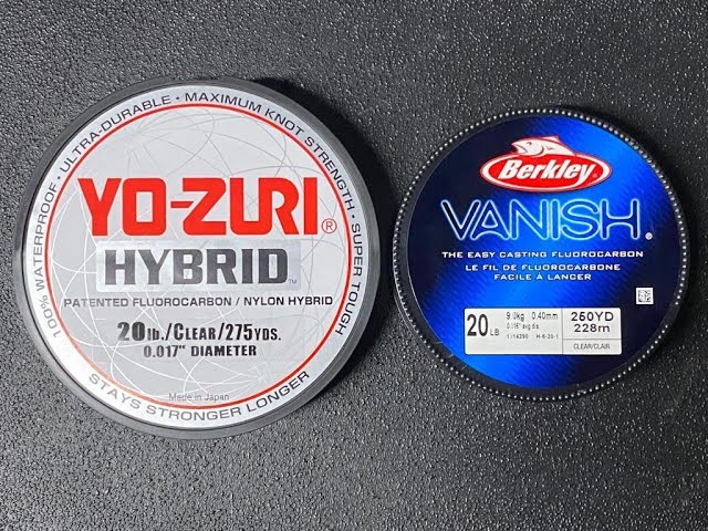 Berkley Fluorocarbon vs Yo-Zuri Hybrid Monofilament (Underwater