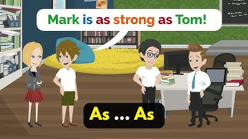 As... As | English Grammar (Comparisons)| AS + ADJECTIVE + AS English Speaking