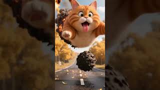 オレンジ色の猫とウサギとの戦い #面白い猫 #子ネコ #子ネコ #オレンジ猫 #オレンジ猫 #cartoon #funny #猫好き #animals #猫 #三毛猫 #三毛猫 #cute