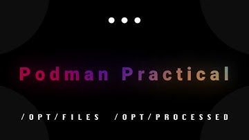 Podman practical for rhca exam practice