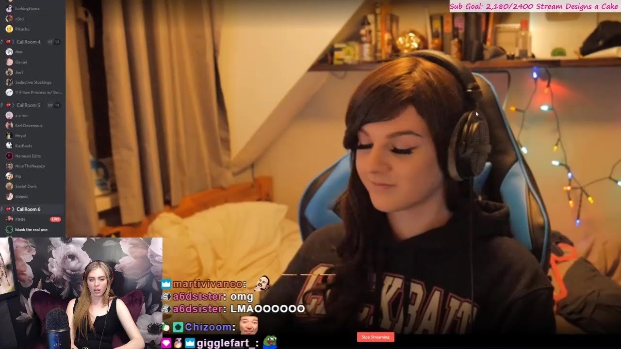 QTCinderella reacts to F1nn's raid & Discord vid