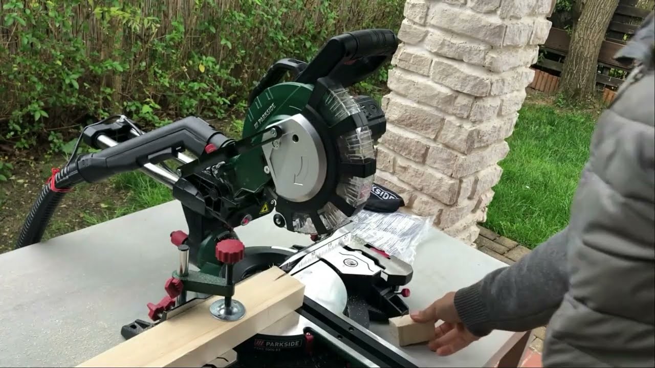 Parkside Sliding Compound Mitre Saw PZKS 2000 B2 unboxing - YouTube