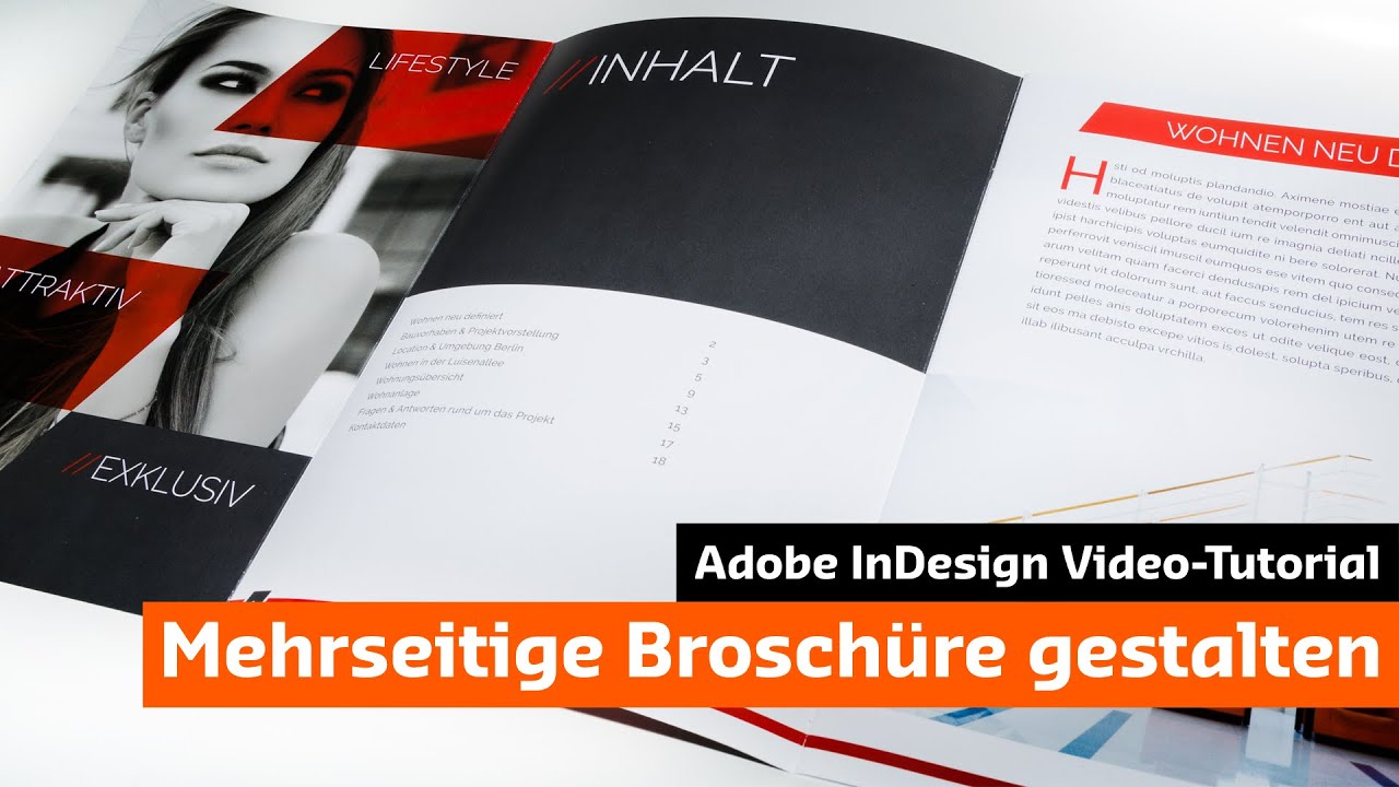 Eine Moderne Broschure Mit Indesign Gestalten Tutorial Unboxing Youtube