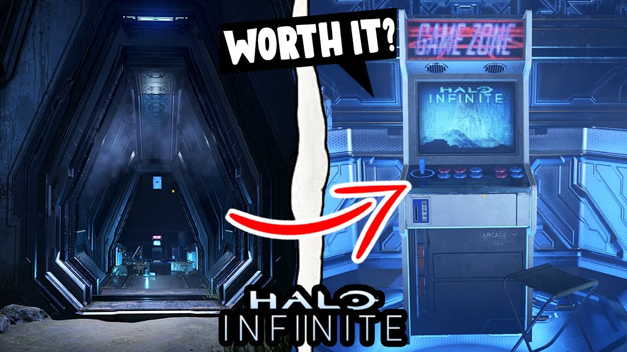 Halo Infinite - Secret Arcade Machine at Outpost Tremonius