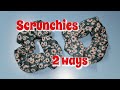 How to sew Scruncies