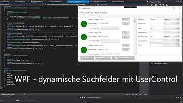 WPF - dynamische Suchfelder mit UserControl