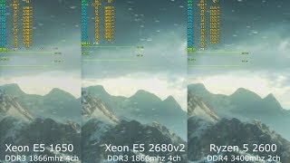 Тест Xeon E5 1650 x E5 2680v2(HToff) x Ryzen 5 2600