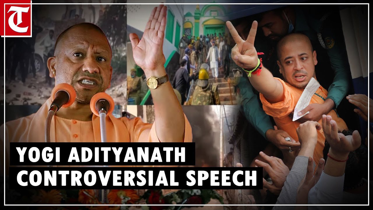 Yogi Adityanath’s fiery speech in Ayodhya sparks controversy - YouTube