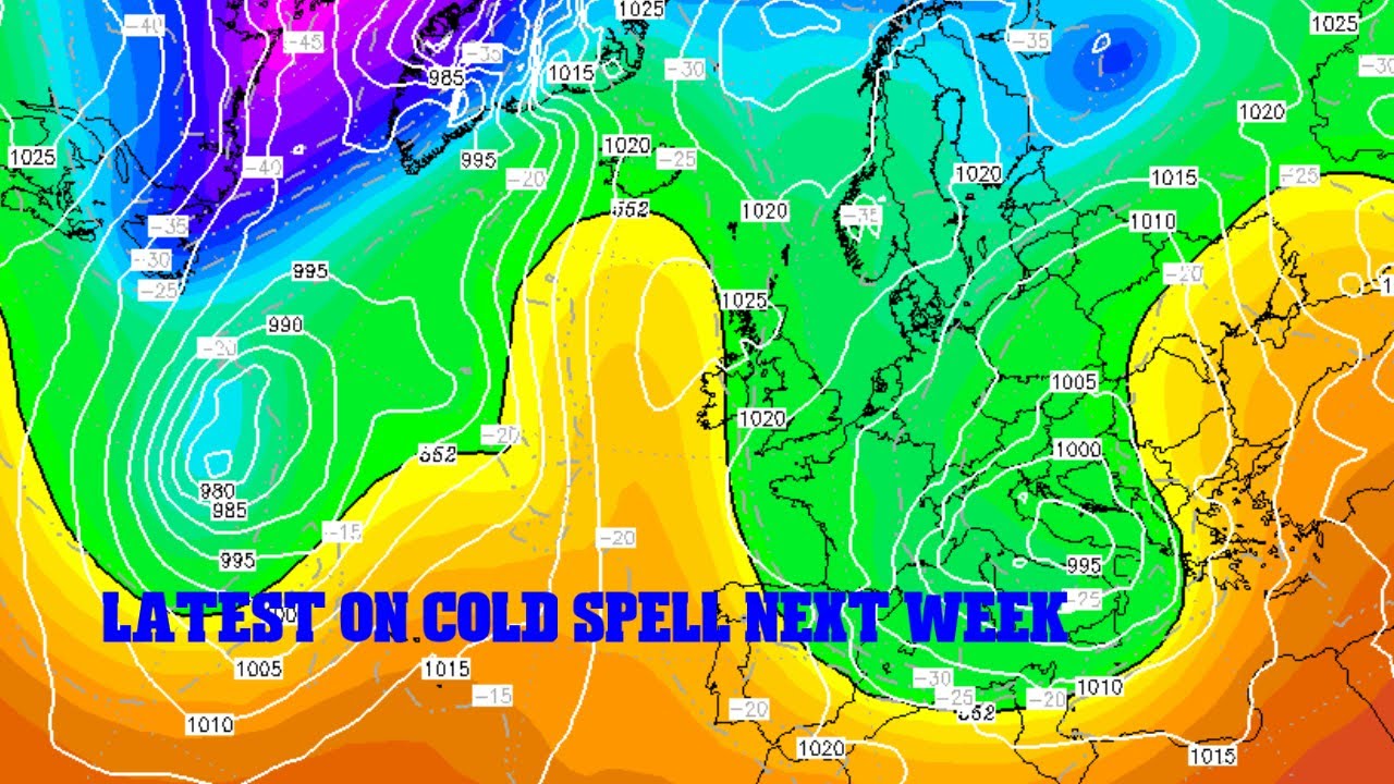 Latest on cold spell next week. How cold will it get - YouTube