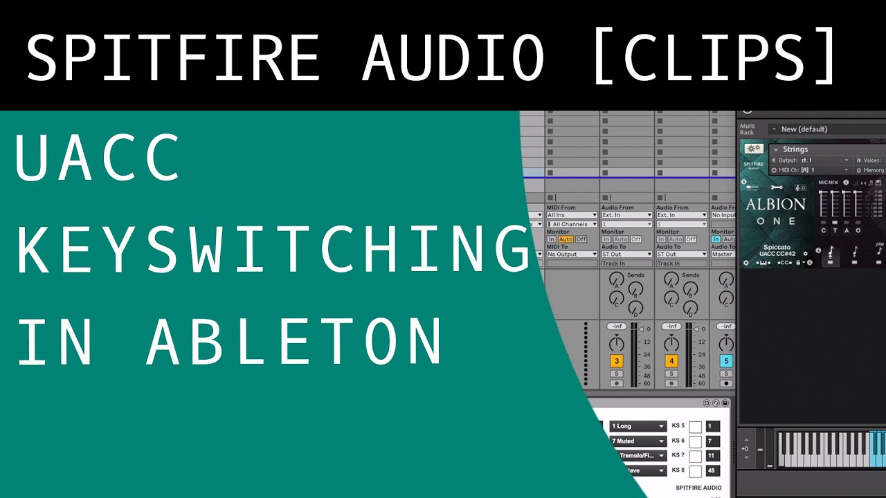 How to use UACC Keyswitching in Ableton Live