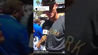 Poor Jacob Finds Out Aaron Judge Is No Longer Going To Be A Yankee During The All - Star Game Intervie