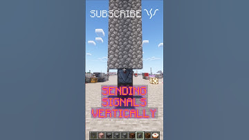 Send signals VERTICALLY with WALLS or SCAFFOLDING! | Redstone with PsiVolt #minecraft #redstone
