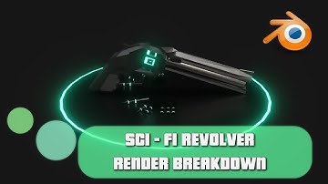 Sci-Fi Revolver 3D Render [Blender Cycles]