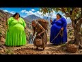 Life in Rular Afghanistan 100 years | OLD Women Making Traditional WALNUTS BREAD, Butter,Fresh, Milk