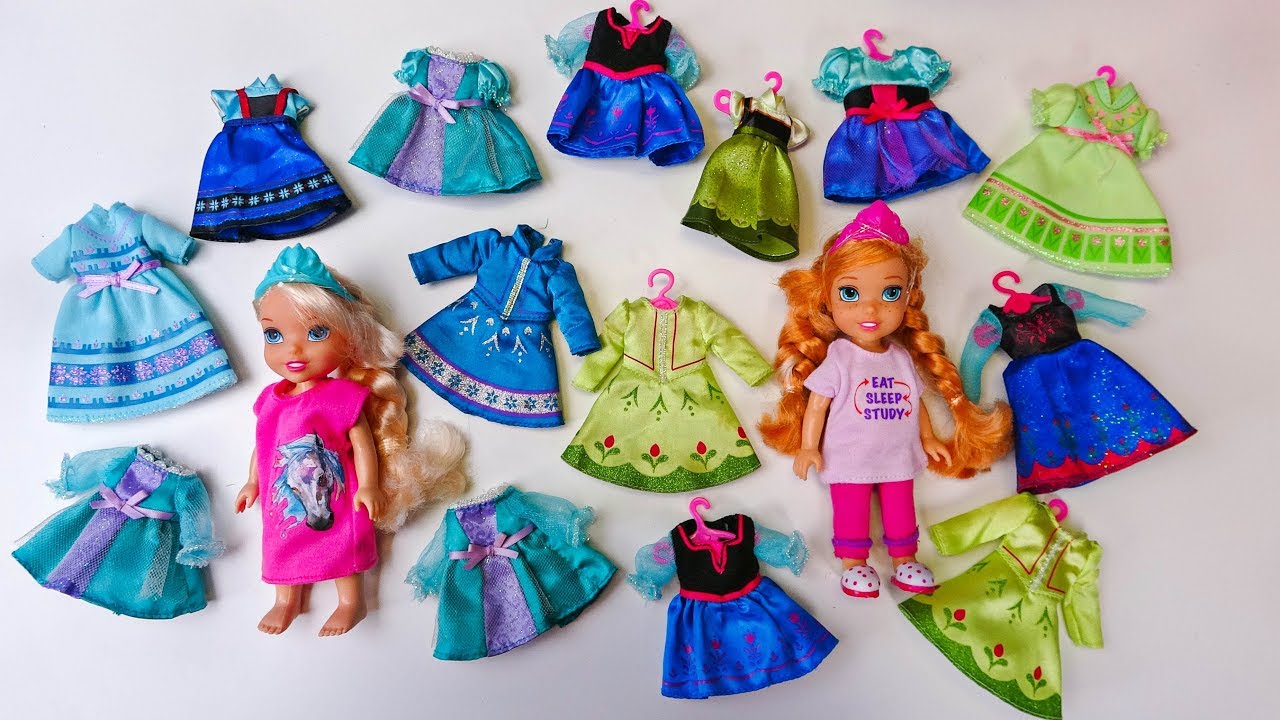 anna and elsa doll dresses