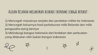 Kondisi Ekonomi Indonesia Masa Awal Kemerdekaan
