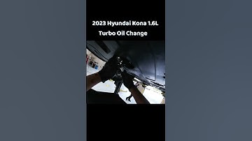 2023 Hyundai Kona 1.6L Turbo Oil Change  #automobile #hyundaicars #mechanic  #autos #youtubeshorts