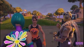 Wonder Skin With Fun Flowers Back Bling Emote Battles in Party Royale
