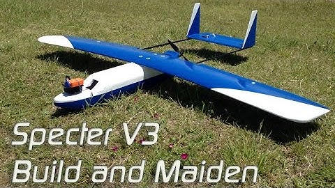 DIY XPS foam plane - Specter V3 montage and maiden