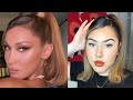 BELLA HADID INSPIRED HIGH PONY SIDE PARTING