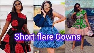 🔥 2025 Short Flare Ankara Gown Styles Compilation | Trendy African Dress Inspiration for Ladies screenshot 4