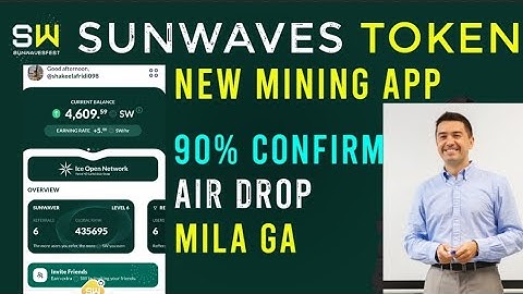 sunwaves mining app 2024 |ice project |boost sunwaves token |online app |online earning |mining apps