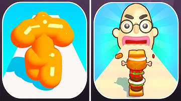 ✅ Sandwich Runner 🆚 Tall Man Run - All Levels Pro Game Mobile Walkthrough Video Gameplay iOS,Android
