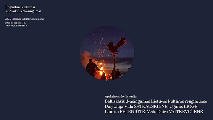 Apskrito stalo diskusija “Baltiškasis dvasingumas Lietuvos kultūros renginiuose”