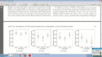 Metamorphic Testing for Software Quality Assessment A Study of Search Engines