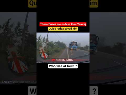 NEVER OVERTAKE BLINDLY ON HIGHWAY | STATE BUS VS DASHCAM CAR CLOSE SAVE #cartips