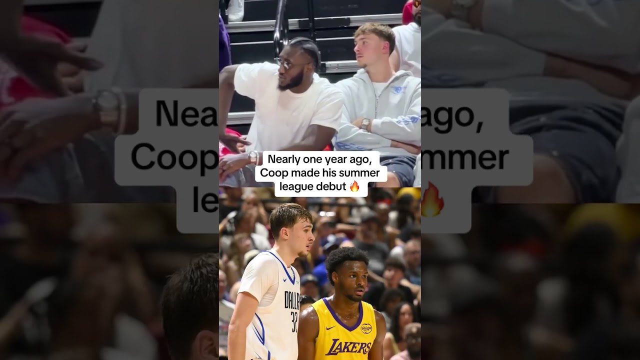 Cooper Flagg supporting the Mavericks at Summer League
