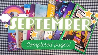 September 2025 completed Coloring Pages 