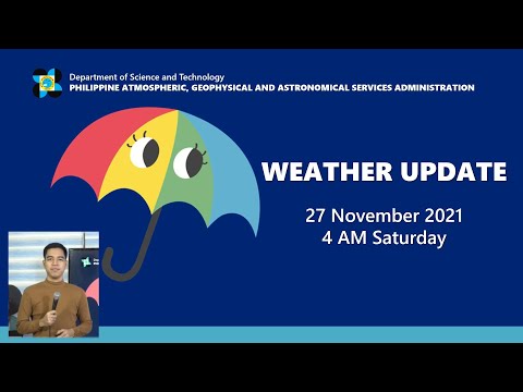 Public Weather Forecast Issued at 4:00 AM November 27, 2021