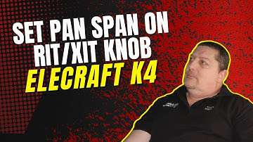 PAN SPAN ON RIT XIT KNOB ON K4 / ELECRAFT K4 PAN ADAPTER SPAN ON RIT KNOB