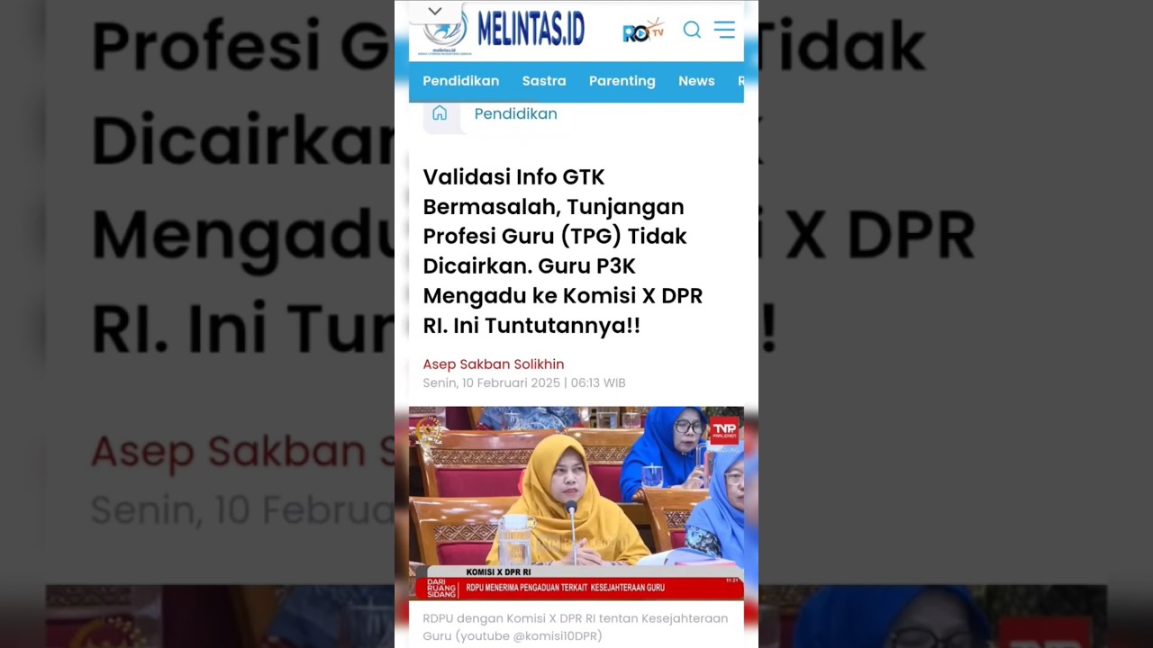 TPG Tidak Dicairkan. 