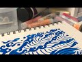 Beautiful ART MESS | Water Soluble CRAYONS! (LIVE)