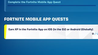 Earn XP in the Fortnite App on iOS (in the EU) or Android (Globally) screenshot 3