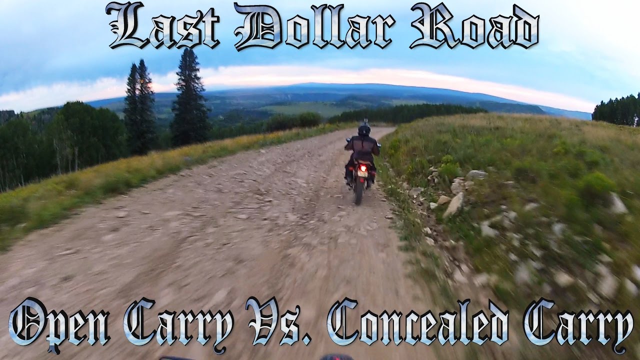 motovlog name Ouray -Day 2- Last Dollar Rd - Open Carry Vs Concealed Carry