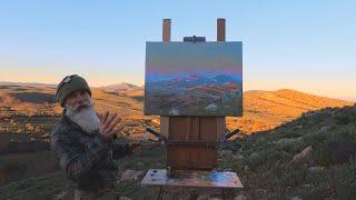Solo Camping the Ridge: 4AM Painting & Camp Oven Damper